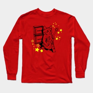 Rock and Roll Kitty! Long Sleeve T-Shirt